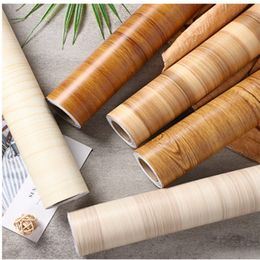 80cm Width Wood Grain PVC Wallpaper for Door Wardrobe Cupboard Table Furniture Waterproof Self Adhesive Stickers Home Decor Film