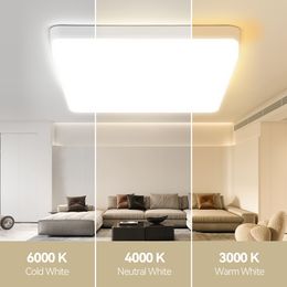 مصابيح سقف LED الحديثة 110 فولت 220 فولت سقف مربع ضوء 15/20/40/40/50W للغرفة غرفة نوم معيشة مطبخ ديكور المنزل أضواء لوحة
