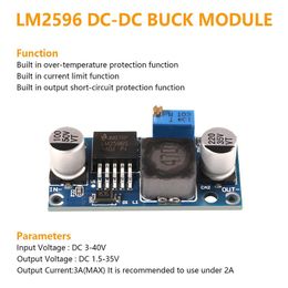 LM2596/LM2596S/LM2596LED/LM2596HVS DC to DC Buck Converter Voltage Regulator DIY Adjustable Power Supply Step Down Module