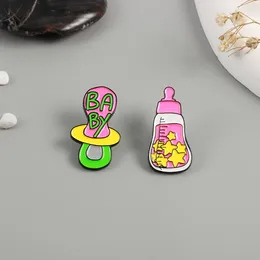Brooches Cartoon Bottle Pacifier Creative Jewellery Brooch BAG KIT Personalised Fashion Clothes Enamel Pin