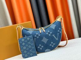 New tote bag big loop hobo designer bag denim shoulder Bags clutch handbag luxury crossbody package Pea bun Moon bags wallet purse