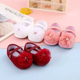 First Walkers Baby Girl Flower First Walker Summer Sweet Princess Shoes Learn Walking Fashion and Fun Shoes 0-12 Months d240525