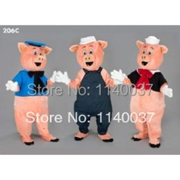 MASCOT 3 Little Pigs Mascot Cartoon Character carnival costume fancy Costume party Mascot Costumes