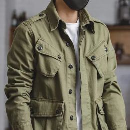 Военная грузовая куртка мужчина весна осень многосайна с твердым цветом ретро боевые куртки Men M42 Классический бомбардировщик chaquetas hombre