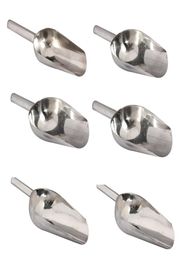 813Inch Stainless Steel Ice Scraper Food Buffet Candy Bar Ice Scoops Shovel J2Y9735319
