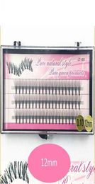 New Arrival Professional Makeup 60 Clusters Knot Individual Flare Eye Lashes 614mm C Curl Grafting Fake False Eyelashes9081308