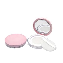 Portable Makeup Powder Box Set Plastic Empty Loose Powder Pot With Makeup Puff Mirro Cosmetic Travel Makeup Jar Sifter Container