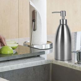 Liquid Soap Dispenser 500ml Stainless Steel Kitchen Sink Faucet Bathroom Shampoo Box Container