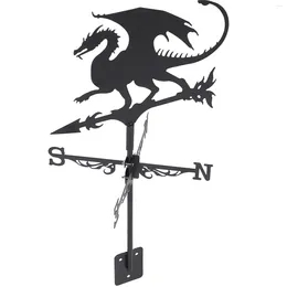 Garden Decorations Halloween Flying Dragon Farmhouse Weather Vane Roof Bracket Wind Direction Indicator Kit Outdoor Iron Decoration Bride