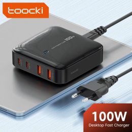 Toocki GaN 100W PD 3.0 Fast Charging USB C Charger For Macbook iPad Pro Tablet Type C Charger For iPhone 15 14 Samsung Xiaomi