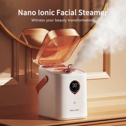 Nano Ionic Face Steamer Deep Clean Moisturizing Steaming Skin Care Cold Sprayer Spa Sauna 240523