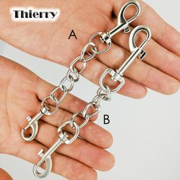 Thierry Doubleend Metal hook chain for Restraint Bondage hands Convenient Connexion Lock adult sex toys sex game Accessory C18115982666