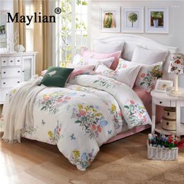 Bedding Sets Warm Home Textile 4pcs Duvet Cover Bed Sheet Pillow Cotton Autumn Winter Brand 2024 Be1092