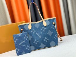 M45684 M45686 M40995 Denim NF Tasarımcı Çanta Tote Çanta Moda Kadınlar Alışveriş Paketi Debriyaj Çanak Marka Omuz Cross Vücut Paketi Akşam Çantaları Cüzdan Çanta