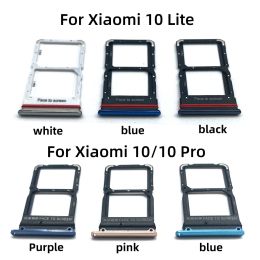 Original SIM Card Slot SD Card Tray Holder Adapter Accessories For Xiaomi Mi 10 10T Pro Lite Mi Note 10 / CC9 Pro+ Pin