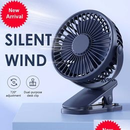 Other Home & Garden New Usb Mini Wind Power Handheld Clip Fan 3 Speed Rechargeable Table Portable Student Cooling Ventilador For Bedro Dhlf2