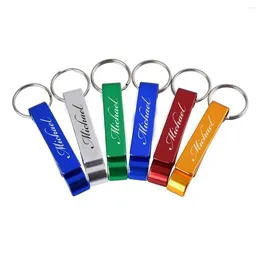 Party Favor 100 Personalized Bottle Opener Keychain Brewery El Restaurant Shopping Mall Promotional Giveaway Wedding Gift Custom Logo