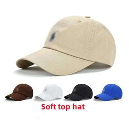 Designer S Polos Classic Baseball Cap Rl Small Pony Printed Beach Versatile Mens and Womens Leisure Breathable Hat 2024