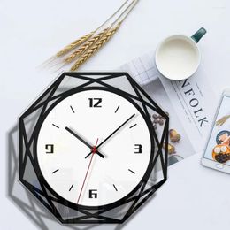 Wall Clocks Home Decoration Acrylic Mute Clock Creative Black And White Transparent Living Room Study Generation