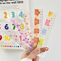 Transparent Cute Ruler Kawaii Stationery 15cm Drawing Tool Korean Stationery Fournitures Scolaires Student Regla School Supplies