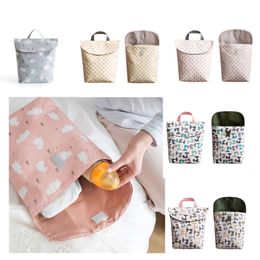 Baby Bags Maternity Waterproof Cloth Backpack Reusable Diaper Cover Dry Wet Bag for mom baby care L2405