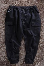 Designer Pants Men Pants Casual Pant for Men Fashion Tide Street Wear Hip Hop Cotton Blend Pocket Loose Elastic Waist Cargo Pants 4250010