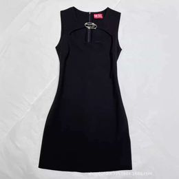Women's Tanks & Camis Summer Niche Trendy Brand Hollowed Out Metal Sleeveless Vest Dress Is a Must-have for Spicy Girls