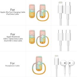 UMUST Charging Cable Silicone Protector USB Cable Protector Case, Anti-break Sleeve for Type-c/iPhone/Android/Headphone Cables