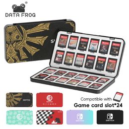 DATA FROG Switch Card Holder for Nintendo Switch Chip Storage Box Cover Game Case for Nintendo Switch Oled Cartridge Box 24 in 1