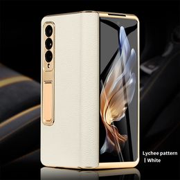 Luxury Auroof Ai prova di shock per Samsung Galaxy Z Fold 5 4 5G 3 Copertina di cerniera magnetica per z Pold 3 4 5 Cavedand Case