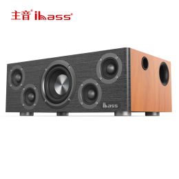 Ibass 110W High-power Professional Home Theatre Karaoke Bluetooth Speakers Echo Wall Power Amplifier Hi-Fi Speakers Deep Bass