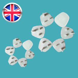 12 Pcs Plug Socket Covers Babies Children's Safety Protector For UK 3 Pin Sockets