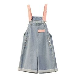 New Women Daily Stripe Short T Shirts Denim Overall Short Pants 1 or 2 Piece Set Korean Girls Sweet Pink Tops Jeans Suits 2023