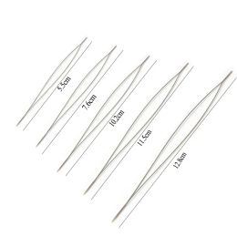 5/6Pcs Open Beading Needles Pins Curved Needle Beads Bracelet Necklace DIY Jewellery Making Tools Handmade Beaded Threading Pin