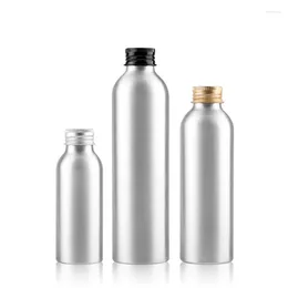 Storage Bottles 10pcs 30ml 50ml 100ml 150ml 250ml Empty Metal Cap Toner Bottle For Lady Cosmetic Perfume Aluminium Refillable Shampoo