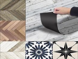 3d Floor Stickers Waterproof Tiles In Wall Stickers Wood Self Adhesive Pvc Wallpaper For Bathroom Living Room6673285