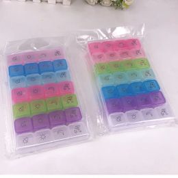 28 Grids Pill Container Weekly 7 Days Pill Box Holder Medicine Storage Organizer Container Drug Tablet Dispenser Storage