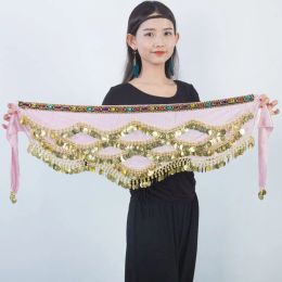 Metal Tassel Sequins Belly Dance Belt Hip Scarf Sexy Dancer Skirt For Thailand/India/Arab Women Dance Show Costumes Waist Chain