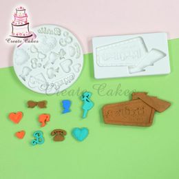 Baking Moulds Fashion Girl Silicone 3D DIY Craft Cake Mould Fondant Soap Chocolate Mold Cupcake Decoration Tool