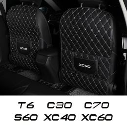 1PCS Car Seat Anti Kick Pad Auto Accessories For Volvo XC90 XC60 C30 T6 S60 C70 XC40 V40 XC70 V70 V60 V50 S80 S40 AWD V90 S90