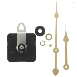 Clocks Accessories Silent Table Clock Movement 12-15cm Small DIY Craft Hanging Watch (8-024 Gold Seconds) Wall Parts Hands Plastic Kit