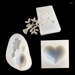 Baking Moulds Mirror Comb Tree Love Jewellery Pendant Mould 16159