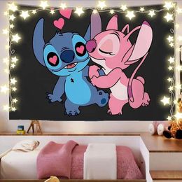 Tapestries Stitch Tapestry Birthday Decoration Atmosphere Wall Hanging Curtain Multi-size Microfiber Po Background Cloth