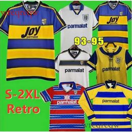 95 97 2000 Parma Retro soccer Jerseys Home 98 99 00 FUSER ORTEGA BAGGIO CRESPO CANNAVARO Football shirt BUFFON THURAM futbol camisa Jersey 9899