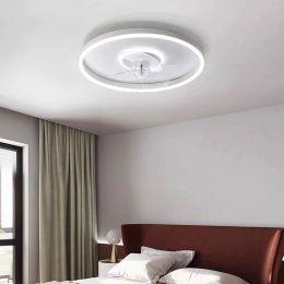 Nordic bedroom Ceiling fan with led light and control electric fan Ceiling lights dining room Ceiling lamps indoor lighting