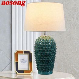 Table Lamps AOSONG Contemporary CeramicTable Lamp Luxury Creativity Living Room Bedroom Study El Engineering Desk Light