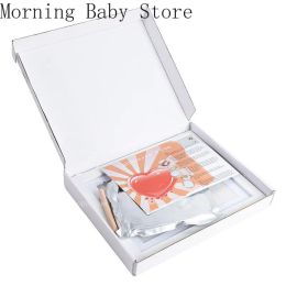 Newborn Baby Hand Foot Print DIY Photo Frame with Mould Clay Imprint Kit Non-toxic Baby Souvenirs Baby Milestone Decor Gifts