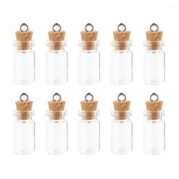 Bottles 10pcs 1.5ml Decoration Container Art Craft Jars DIY Glass Bottle Wedding With Cork Message Vials Ornaments Small Mini Wishing