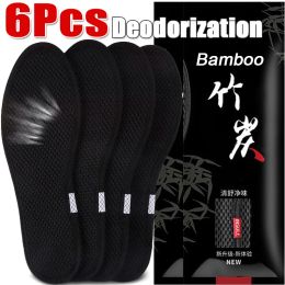 Bamboo Charcoal Deodorant Insoles Breathable Sport Durable Shoes Pad Health Absorb-Sweat Insert Soles for Unisex