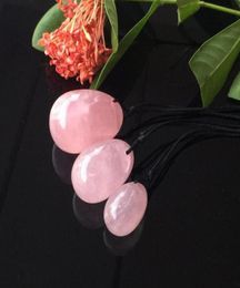 Natural Rose Quartz Crystal Eggs Crystal Yoni Egg for Women Kegel Exercise Vaginal Balls Massager Toys5339517